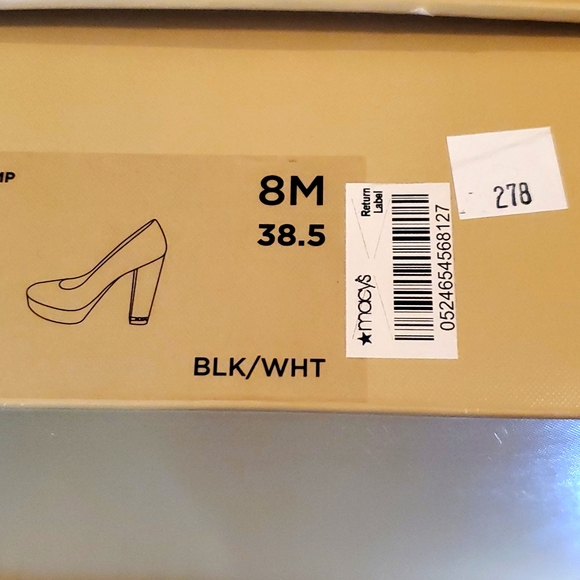 Michael Kors Sabrina Platform Pump Black/White Tweed Size 8M - Picture 5 of 5